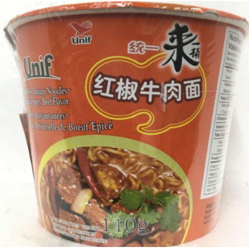Unif instant noodles- spicy beef flavour 110g