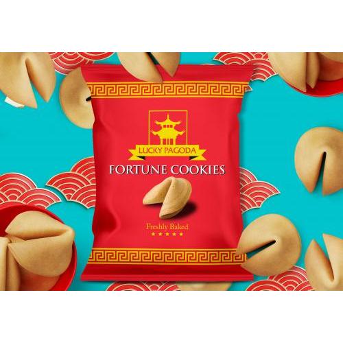 Lucky Pagoda Fortune Cookies 5pcs