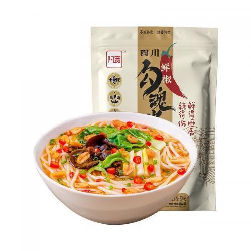 AKuan Sichuan Rice Noodles Fresh Chilli Flavour 270g